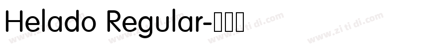 Helado Regular字体转换 Helado Regular字体转换